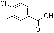 structure of CAS# 403-17-8, 4-Chloro-3-fluorobenzoic acid;3-Fluoro-4-chlorobenzoic acid