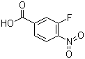 结构式 CAS# 403-21-4, 3-氟-4-硝基苯甲酸