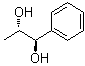 结构式 CAS# 40421-52-1, (1R,2S)-1-苯基-1,2-丙二醇