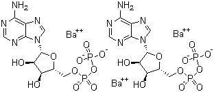 Adenosine 5'-(trihydrogen diphosphate) barium salt molecular structure (CAS 40436-88-2)