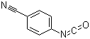 structure of CAS# 40465-45-0, 4-Cyanophenyl isocyanate;4-Isocyanatobenzonitrile