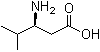 structure of CAS# 40469-85-0, (S)-3-Amino-4-methylpentanoic acid;(3S)-(+)-3-Amino-4-methylpentanoic acid; (3S)-3-Amino-4-methylpentanoic acid