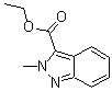 structure of CAS# 405275-87-8, 2-Methyl-2H-indazole-3-carboxylic acid ethyl ester