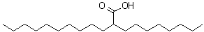 2-辛基十二烷酸分子结构 (CAS 40596-46-1)