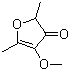 structure of CAS# 4077-47-8, 4-Methoxy-2,5-dimethyl-3(2H)-furanone;Mesifurane; 2,5-Dimethyl-4-methoxy-2,3-dihydro-3-furanone