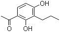 结构式 CAS# 40786-69-4, 3-丙基-2,4-二羟基苯乙酮