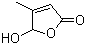 structure of CAS# 40834-42-2, 5-Hydroxy-4-methyl-2(5H)-furanone