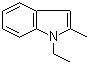 structure of CAS# 40876-94-6, 1-Ethyl-2-methylindole;1-Ethyl-2-methyl-1H-indole