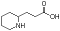 3-(2-Piperidinyl)propanoic acid molecular structure (CAS 4088-33-9)