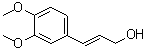 结构式 CAS# 40918-90-9, (E)-3-(3,4-二甲氧基苯基)-2-丙烯-1-醇