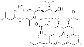 结构式 CAS# 40922-77-8, 丙酸交沙霉素