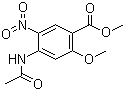 4-乙酰胺基-2-甲氧基-5-硝基苯甲酸甲酯分子结构 (CAS 4093-41-8)