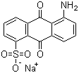 结构式 CAS# 4095-82-3, 1-氨基蒽醌-5-磺酸钠盐