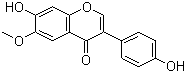 结构式 CAS# 40957-83-3, 黄豆黄素; 4',7-二羟基-6-甲氧基异黄酮