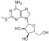 structure of CAS# 4105-39-9, 2-(Methylthio)adenosine;NSC 36900