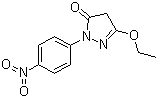 1-(4-硝基苯基)-3-乙氧基-5-吡唑酮分子结构 (CAS 4105-90-2)