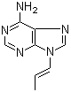 9-丙烯基腺嘌呤分子结构 (CAS 4121-40-8)