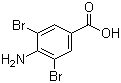 4-Amino-3,5-dibromobenzoic acid molecular structure (CAS 4123-72-2)