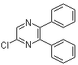 structure of CAS# 41270-66-0, 5-Chloro-2,3-diphenylpyrazine;2-Chloro-5,6-diphenylpyrazine