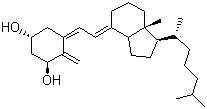 structure of CAS# 41294-56-8, Alfacalcidol;1-alpha-Hydroxycholecalciferol; (1alpha,3beta,5Z,7E)-Secocholesta-5,7,10(19)-triene-1,3-diol