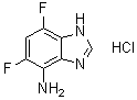 5,7-二氟-1H-苯并咪唑-4-胺盐酸盐分子结构 (CAS 4140-73-2)