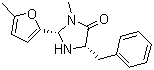 structure of CAS# 415678-40-9, (2S,5S)-(-)-5-Benzyl-3-methyl-2-(5-methyl-2-furyl)-4-imidazolidinone