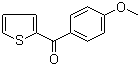 structure of CAS# 4160-63-8, 2-(4-Methoxybenzoyl)thiophene