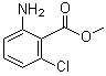 structure of CAS# 41632-04-6, Methyl 2-amino-6-chlorobenzoate;6-Chloroanthranilic acid methyl ester; Methyl 2-amino-6-chlorobenzoate; Methyl 6-chloroanthranilate