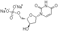 结构式 CAS# 42155-08-8, 2-脱氧尿嘧啶核苷-5'-单磷酸二钠盐