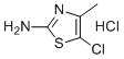 structure of CAS# 42212-83-9, 2-Amino-5-chloro-4-methyl-1,3-thiazole hydrochloride;5-Chloro-4-methyl-1,3-thiazol-2-amine hydrochloride