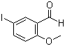 结构式 CAS# 42298-41-9, 2-甲氧基-5-碘苯甲醛