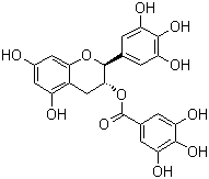 structure of CAS# 4233-96-9, (-)-Gallocatechin gallate;(2S,3R)-2-(3,4,5-Trihydroxyphenyl)-3,4-dihydro-1(2H)-benzopyran-3,5,7-triol 3-(3,4,5-trihydroxybenzoate)