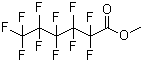 structure of CAS# 424-18-0, Methyl perfluorohexanoate;Methyl undecafluorohexanoate; 2,2,3,3,4,4,5,5,6,6,6-Undecafluorohexanoic acid methyl ester