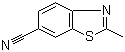2-Methyl-6-benzothiazolecarbonitrile molecular structure (CAS 42474-60-2)