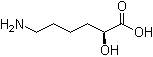 (2S)-6-Amino-2-hydroxyhexanoic acid molecular structure (CAS 42491-84-9)