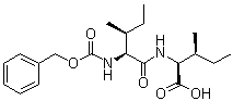 结构式 CAS# 42538-01-2, N-[N-苄氧羰基-L-异亮氨酰]-L-异亮氨酸