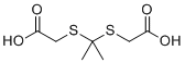 structure of CAS# 4265-58-1, 2,2'-[Propane-2,2-diylbis(thio)]diacetic acid