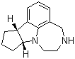 structure of CAS# 428868-32-0, (8aR,11aR)-9H-4,5,6,7,8a,10,11,11a-Octahydrocyclopenta[4,5]pyrrolo[3,2,1-jk][1,4]benzodiazepine;WAY 163909