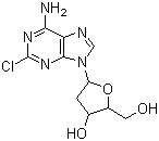 结构式 CAS# 4291-63-8, 克拉利宾; 克拉曲滨; 2-氯-2'-脱氧腺苷; 2-氯-2'-脱氧腺甙