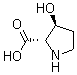 反式-3-羟基-L-脯氨酸分子结构 (CAS 4298-08-2)