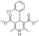 4-(2-Chlorophenyl)-3,5-di(methoxycarbonyl)-2,6-dimethyl-1,4-dihydropyridine molecular structure (CAS 43067-01-2)