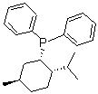 structure of CAS# 43077-29-8, (S)-Neomenthyldiphenylphosphine;((1S,2S,5R)-2-Isopropyl-5-methylcyclohexyl)diphenylphosphine; (+)-(S)-NMDPP; (+)-NMDPP; (+)-Neomenthyldiphenylphosphine