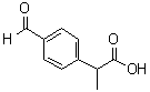 4-Formyl-alpha-methylbenzeneacetic acid molecular structure (CAS 43153-07-7)