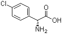 structure of CAS# 43189-37-3, D(-)-4-Chlorophenylglycine;(R)-Amino-(4-chlorophenyl)acetic acid