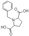 1-(Phenylmethyl)-2,5-pyrrolidinedicarboxylic acid molecular structure (CAS 433933-93-8)