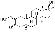 structure of CAS# 434-07-1, Oxymetholone;Anasterone; 17b-Hydroxy-2-hydroxymethylene-17a-methyl-3-androstanone; 4,5-Dihydro-2-hydroxymethylene-17-a-methyltestosterone