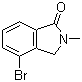 structure of CAS# 435273-55-5, 4-Bromo-2-methylisoindolin-1-one;4-Bromo-2-methyl-2,3-dihydro-1H-isoindol-1-one