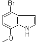 structure of CAS# 436091-59-7, 4-Bromo-7-methoxy-1H-indole;4-Bromo-7-methoxyindole