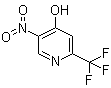 结构式 CAS# 438554-44-0, 5-硝基-2-(三氟甲基)-4-吡啶醇