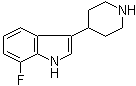 structure of CAS# 439082-27-6, 7-Fluoro-3-(4-piperidinyl)-1H-indole